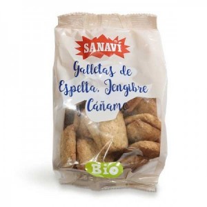 Galletas de espelta con jengibre y cáñamo bio 200 g