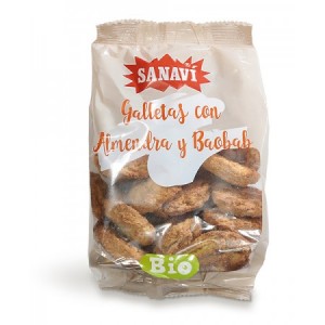 Galletas almendra y baobab bio 250 grs.