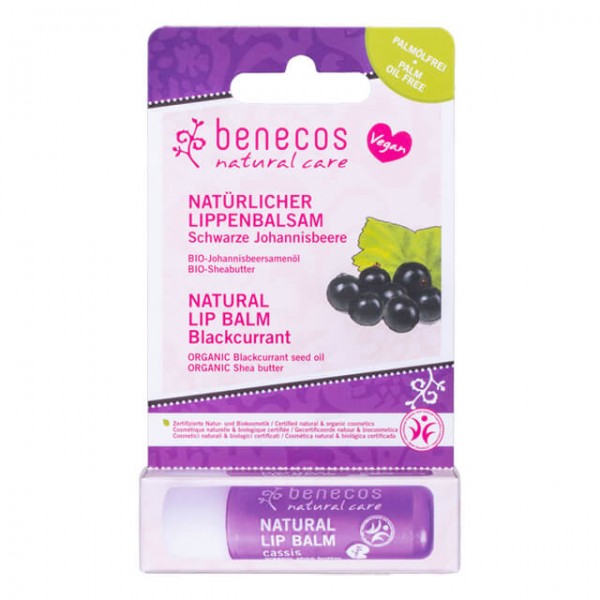 Bálsamo labial natural vegano Cassis