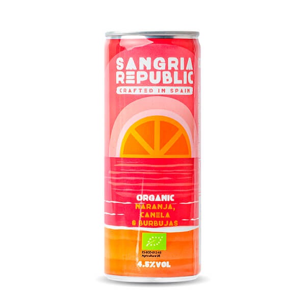 Sangría vegana ecológica con naranja y canela bio 25cl
