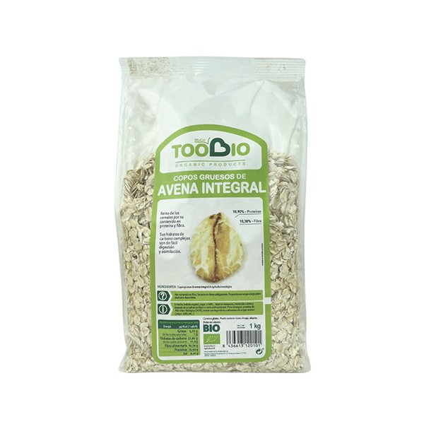 Copos de avena gruesos bio 1kg.