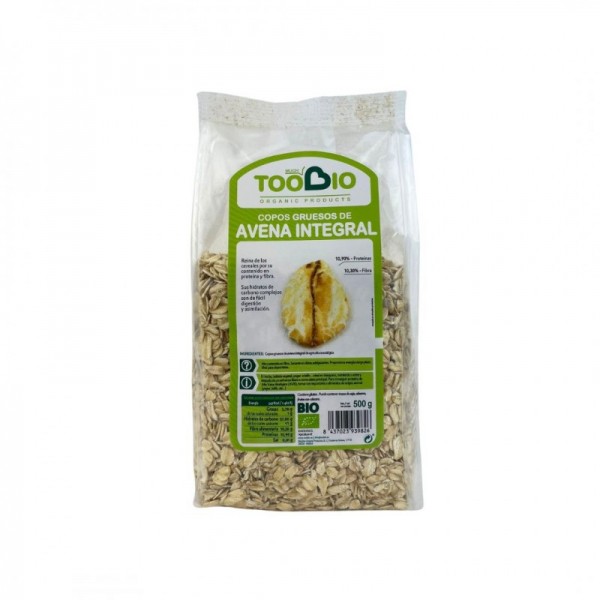 Copos de avena gruesos bio 500 grs.