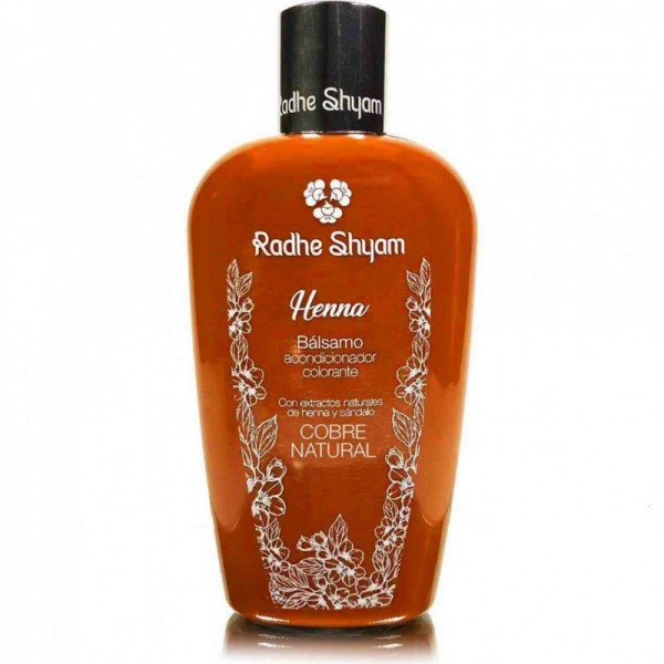 Bálsamo acondicionador a la henna color cobre natural