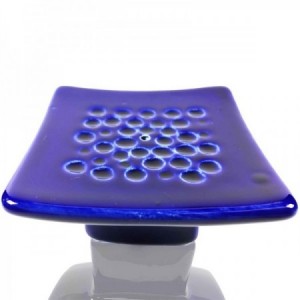 Incensario cuadrado azul