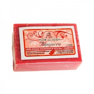 Jabón artesano Alpujarra con jalea real y frambuesa