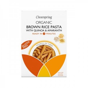 PENNE DE ARROZ INTEGRAL CON AMARANTO Y QUINOA BIO - 250 gr.