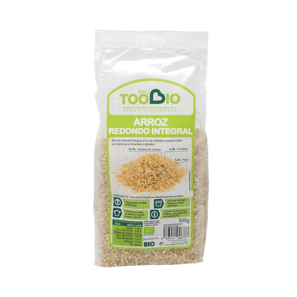 Arroz redondo integral bio 500 grs.