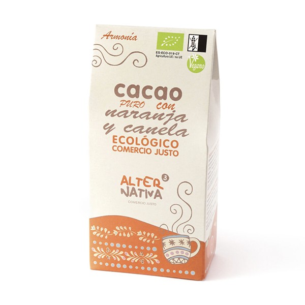 Cacao con naranja y cabela bio 125gr