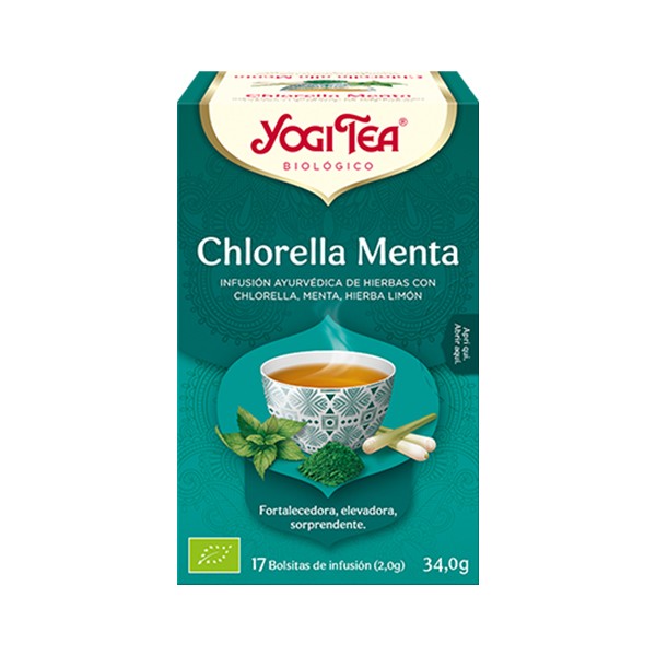Infusión ayurvédica chlorella menta 17 filtros