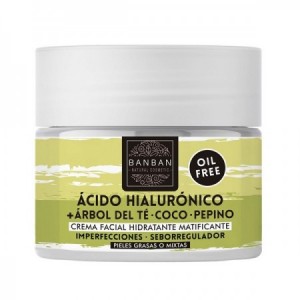 Crema Facial Árbol del Té y Ácido Hialurónico, 100 gr.