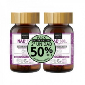 PACK 50% NAD+ 300 Mg & Trans Resveratrol  60 Caps.