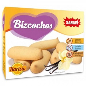 HARISIN BIZCOCHOS SIN GLUTEN VAINILLA 150 gr.