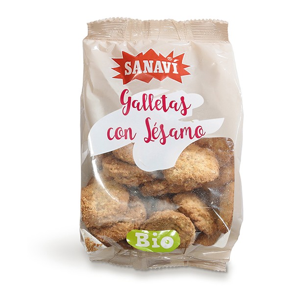 Galletas con sésamo bio.