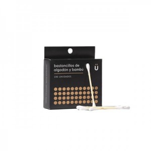 Bastoncillos de algodón orgánico 100 unidades
