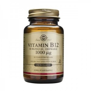 VITAMINA B12 1000 µg. (CIANOCOBALAMINA) 250 COMPRIMIDOS MASTICABLES
