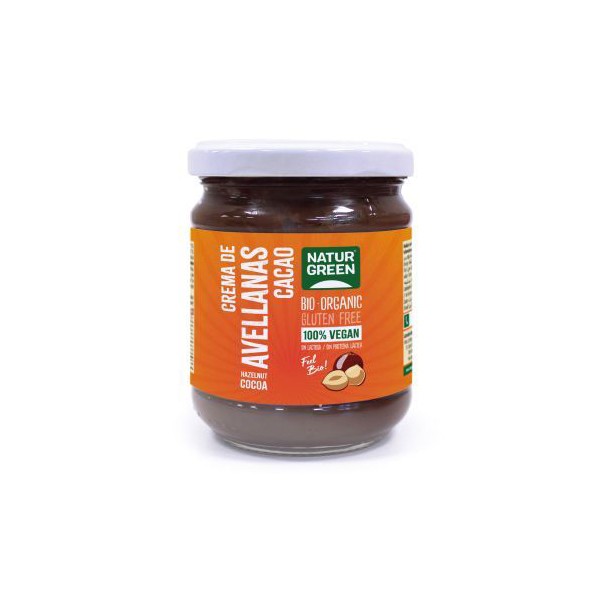 Crema de avellanas y cacao bio 200 gr