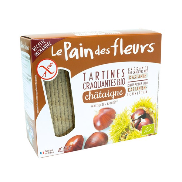 Tostadas crujientes con castañas bio 150 gr.