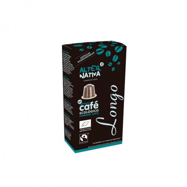 Café Longo Bio en cápsulas biodegradables Nespresso