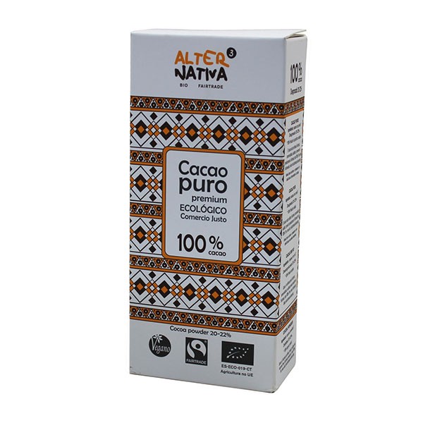 Cacao puro bio de comercio justo 150gr