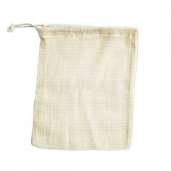 Bolsa de malla reutilizable de algodón 20x25cm