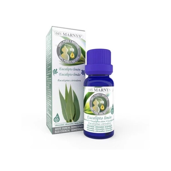 Aceite esencial de eucalipto y limón 15 ml.