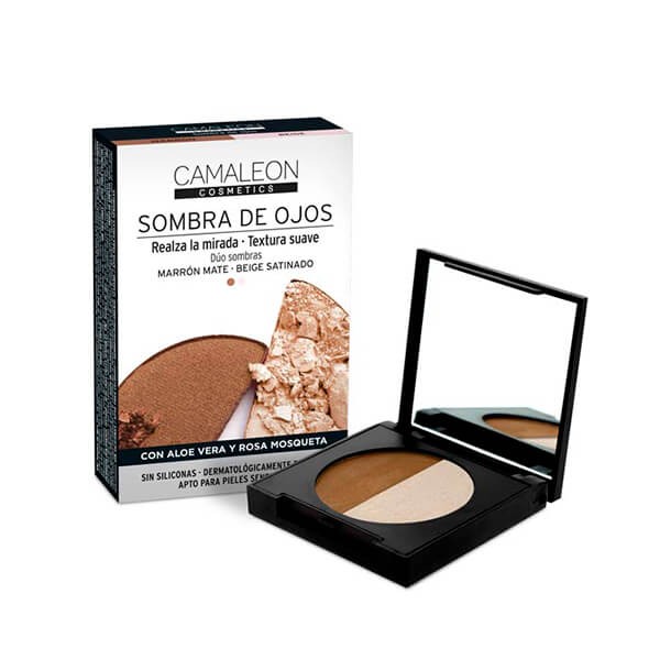 Sombra de ojos duo Marrón Beige