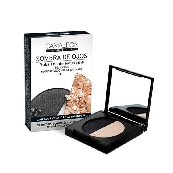 Sombra de ojos duo Negro Beige
