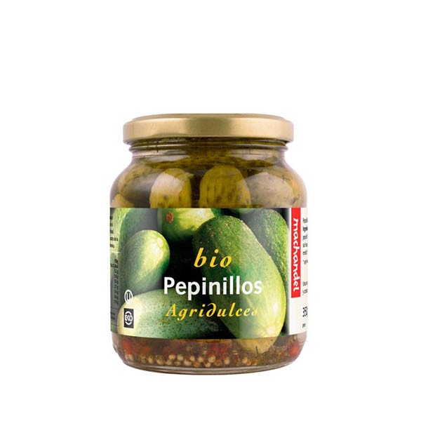 Pepinillos agridulces bio 350g