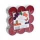 Pack 18 velas lamparilla aroma a frutas del bosque