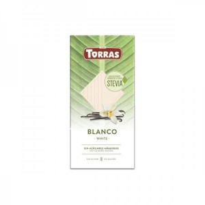 Chocolate blanco con estevia 100gr