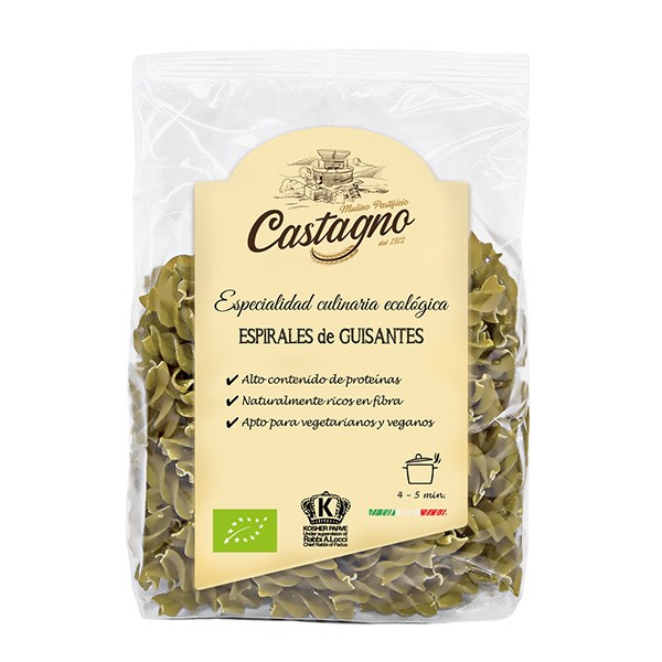 Espirales Fusilli de guisante bio 250gr.