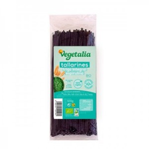 Tallarines de trigo integral a la espirulina Bio 500 gr