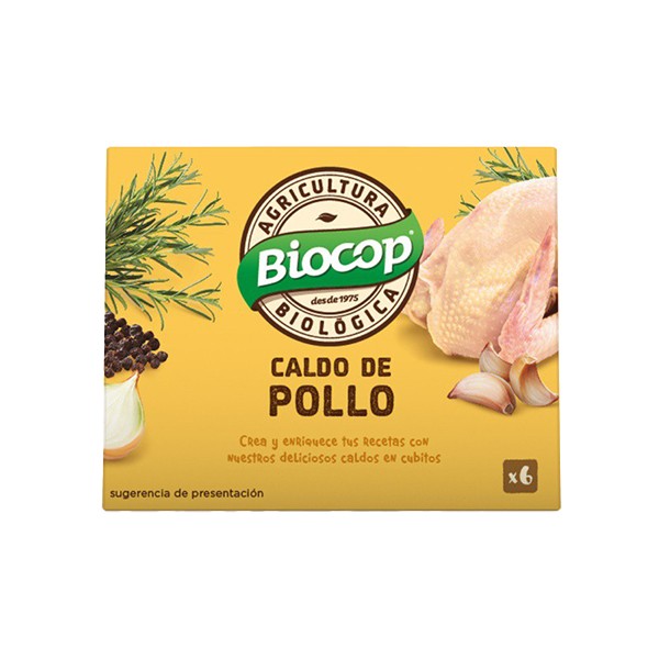 Caldo de pollo en cubitos