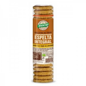 Galleta de espelta integral con limón y jengibre 250g