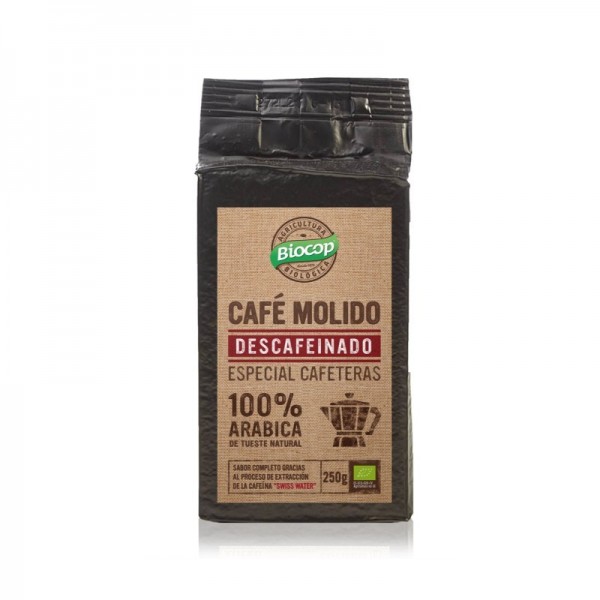 Café descafeinado molido 100% arábica 250g