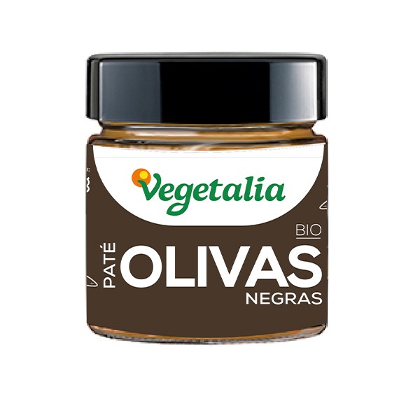 Paté de olivas negras bio 180gr