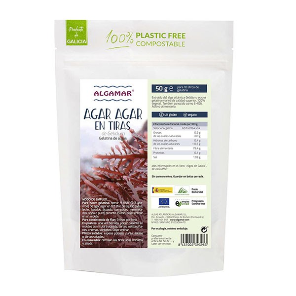 Alga agar agar en tiras 50gr