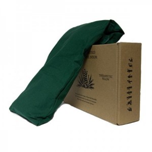 Cojín terapéutico de semillas y flores de lavanda - Verde