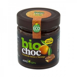 Biochoc crema de cacao y naranja 200gr
