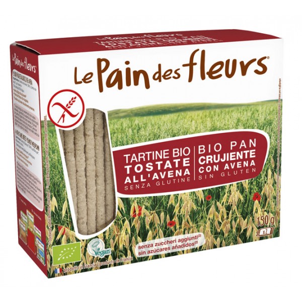 Tostadas crujientes de avena bio 150 gr.