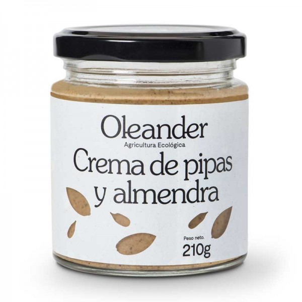 Crema de pipas y almendras tostadas con sal bio 210gr
