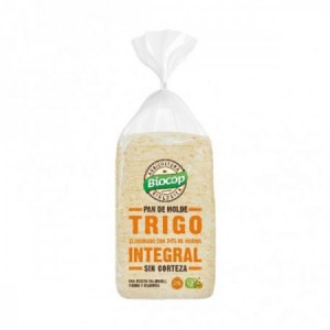 Pan de molde integral sin corteza bio 300gr