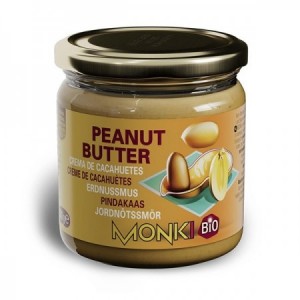 MONKI-CREMA DE CACAHUETE SIN SAL 330 Grs.