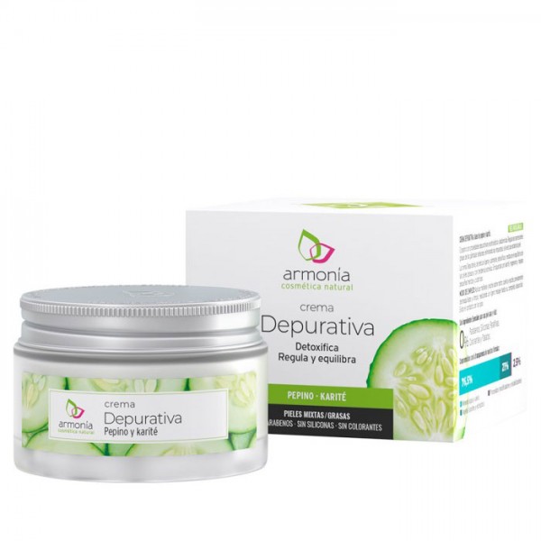 Crema depurativa de pepino y karité 50ml