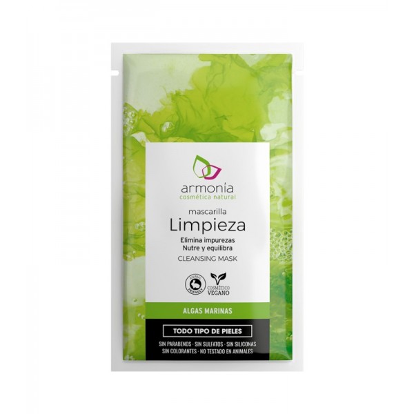 Mascarilla de limpieza facial monodosis de algas marinas