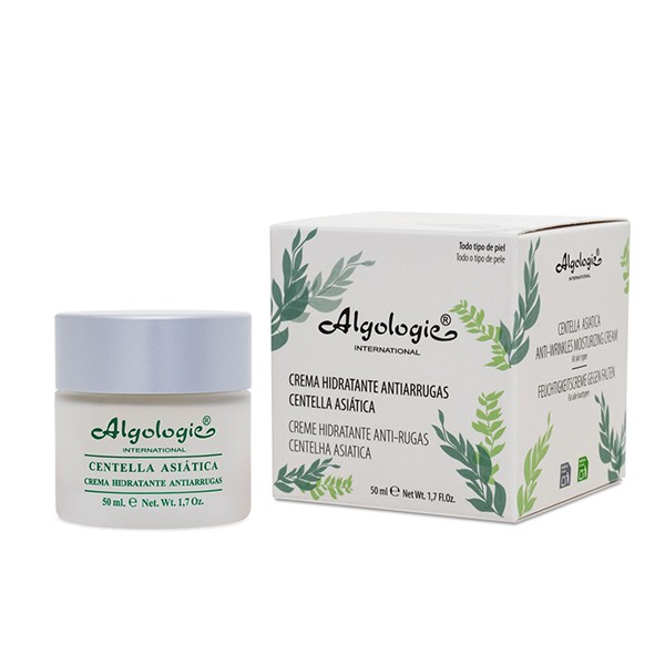 Crema hidratante antiarrugas con centella asiática