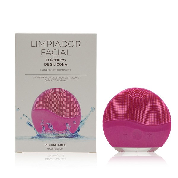 Limpiador masajeador facial eléctrico de silicona