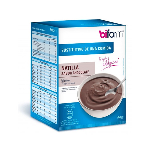 Natillas hipocalóricas sabor chocolate