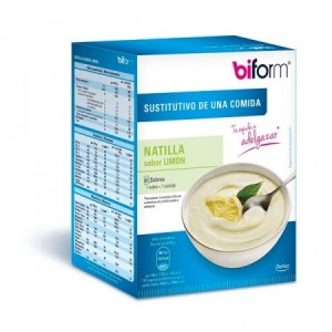 Natillas hipocalóricas sabor limón