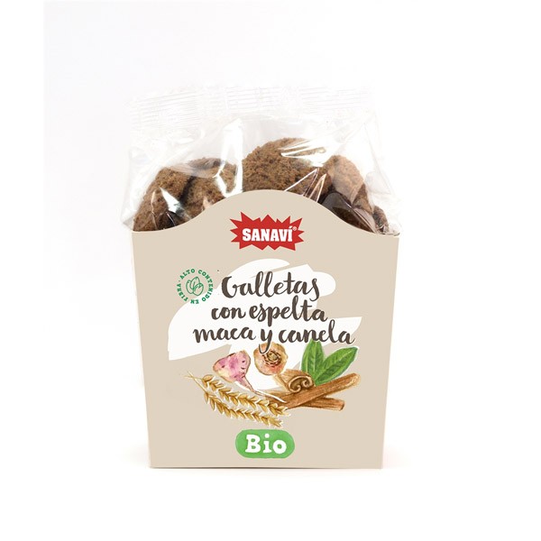 BIO  GALLETAS ESPELTA MACA Y CANELA 200 Grs.